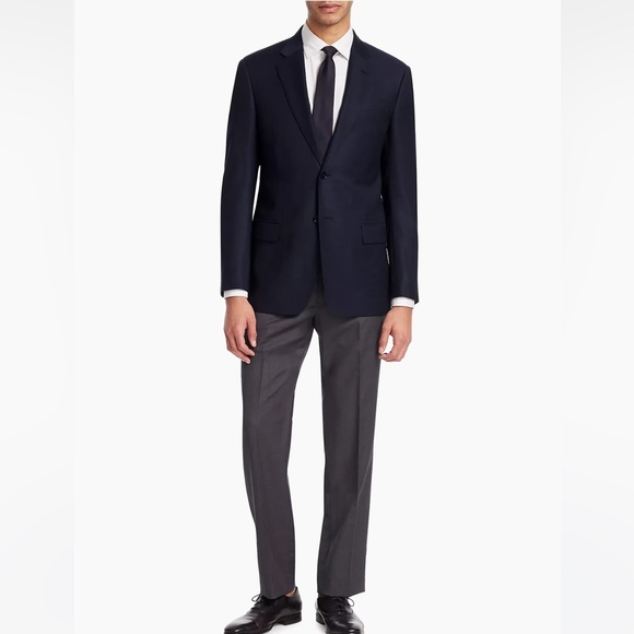 New NWOT Men’s Emporio Armani G-Line Two-Button Slim-Fit Blazer Sz 54 Dark Navy - Picture 2 of 8